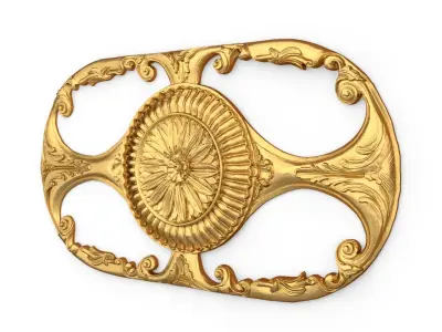 Classic carved decor ornament 395  3D model