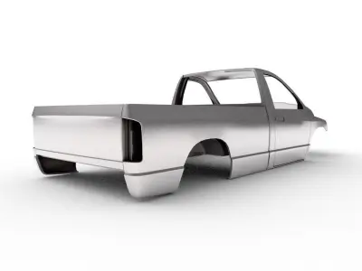 2003 DODGE RAM 2 DOOR BODY SHELL 3D model