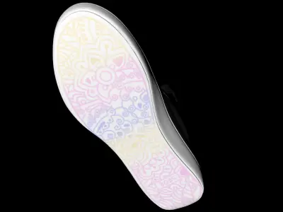 Black Sneaker 3d model  with texture  3D model