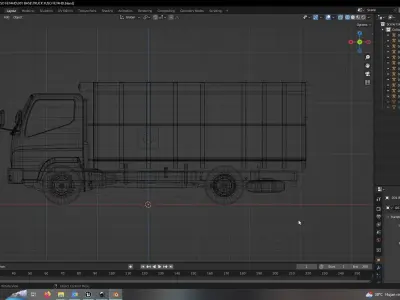 TRUCK FUSO LOW POLY ready for unreal engine Low-poly 3D model