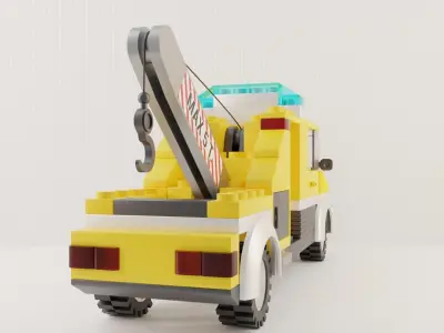 Evacuator Tow Truck LEGO 3D model