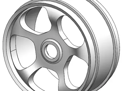 RC CAR RIM 1-8 - BORBET T Free 3D print model