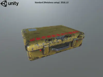 Metal Case Free low-poly 3D model