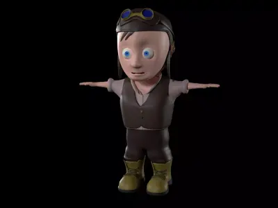 Engineer Boy Rig 3D model