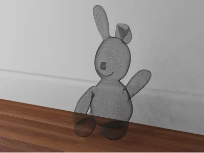 Cuddle Bunny Pet Puppet 3D model