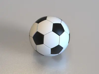 Football with full parameter football model 3D model