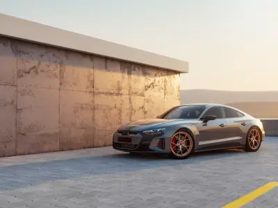 2022 Audi RS e-tron GT Scene 3D 3D model