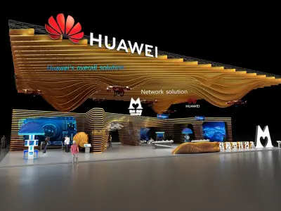 huawei exhibition 3D model