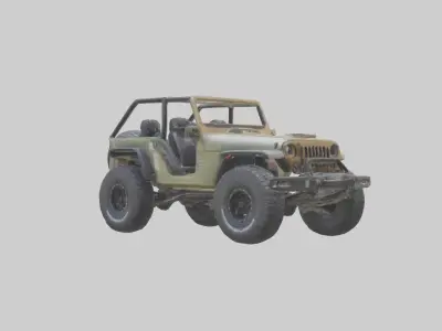 Offroad Racing Jeep model 3D model