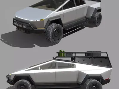Tesla Cybertruck Off-Road 3D model