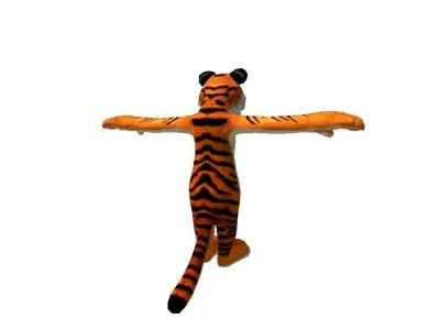 Cartoon Tiger 3D Low-poly 3D model