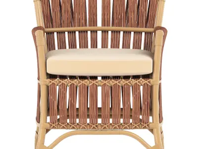 Armchair ELIOT rattan 3D model