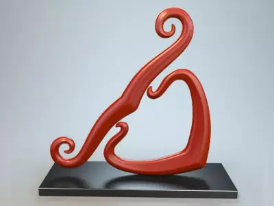 Abstract Figure m022 P 3D print model