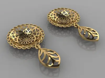 Fashion Earing Tops 3D model