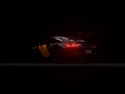 porsche 911 gt3 rs  Low-poly 3D model