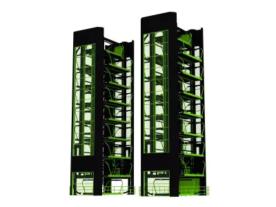 SMART ROTARY CAR PARKING SYSTEM FOR  3D model