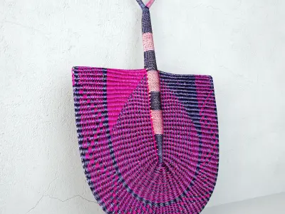 African Handwoven Fan 28 3D model