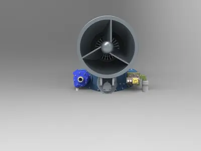 GAS Turbines LM2500 3D print model