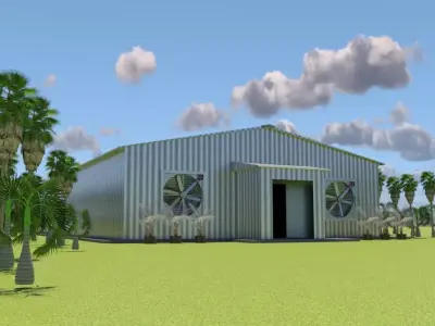 Compact Metal Structure House Design A78 3D model