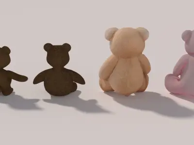 4 Teddy Bear 3D model