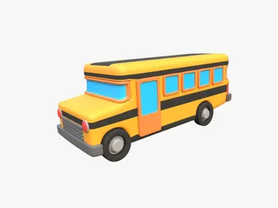 School Bus 3D model V1