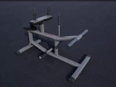 Seated Calf Raise Low-poly 3D model