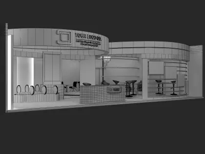  Booth Exhibition Stand a479a 3D model