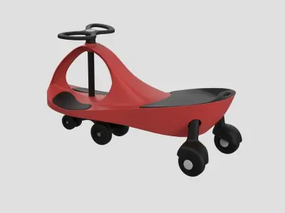  wiggle car swing car ride on toys car Low-poly 3D model