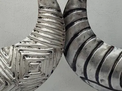 Tribal Metal Necklaces 3D model