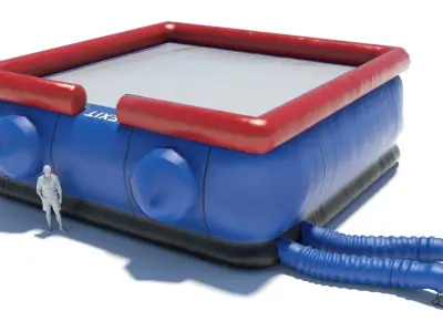 Inflatable Jumping Big Air Bag Low-poly 3D model