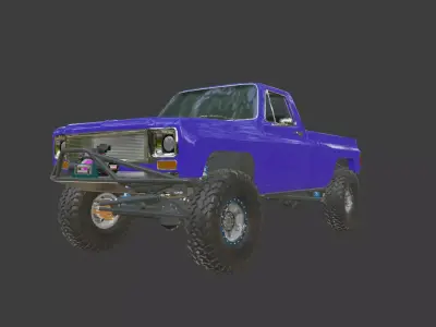 Chevy Squarebody Rock Crawler Low-poly 3D model
