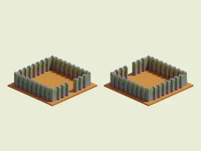 Facility Walls 3D model