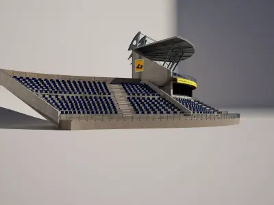 Nurburgring Racetrack Grandstand  3D model