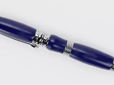 Luxury Ballpoint Pen V4 Low-poly 3D model