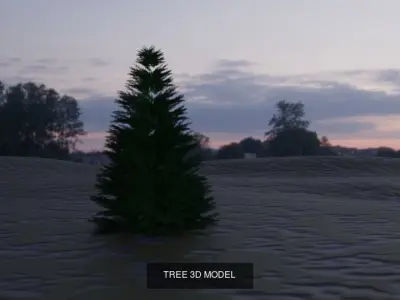 CHRISTMAS TREE - GIFT BOXES -  PLAIN CHRISTMAS TREE 3D Model Collection