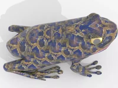 Frog v1 BLEND OBJ FBX DAE GLB 3D model