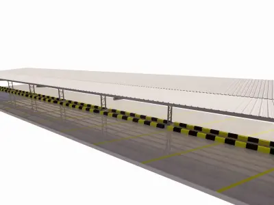 Parking-Parking Lot  3D model