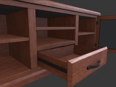 Tv Stand Low-poly 3D model
