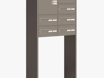 Modern Post Box Free 3D model