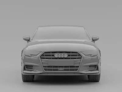 Audi A3 8V Sedan Low-poly 3D model