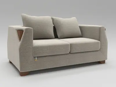 Stylish luxury sofa 3D model