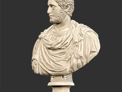 Printable bust of Commodus Emperor 3D print model
