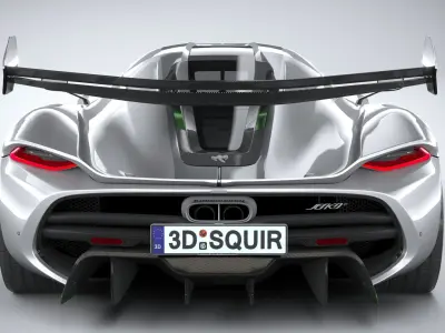 Koenigsegg Jesko 2020 LowPoly Low-poly 3D model