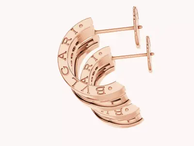 BULGARI - B ZERO 1 - EARRINGS 3D print model
