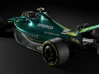 F1 2022 Aston Martin Livery Low-poly 3D model