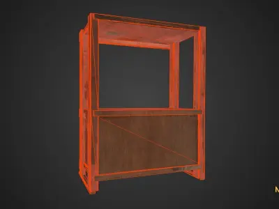 Wooden Armoire 3D model