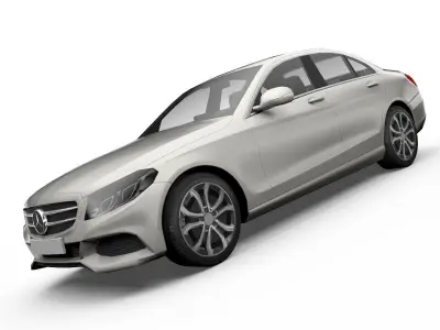 Mercedes-Benz C-Class Sedan 3D Model Low-poly 3D model