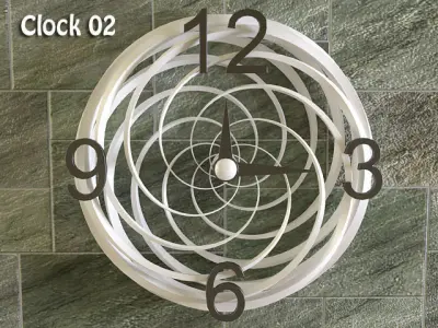 Modern Wall Clocks Free 3D model