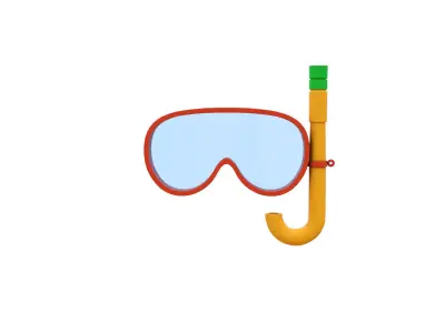 Low-Poly Driving Mask Low-poly 3D model