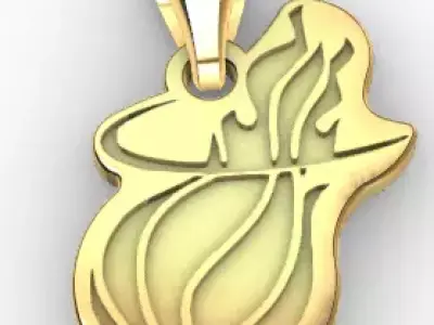 BASKET BALL PENDANT  3D print model